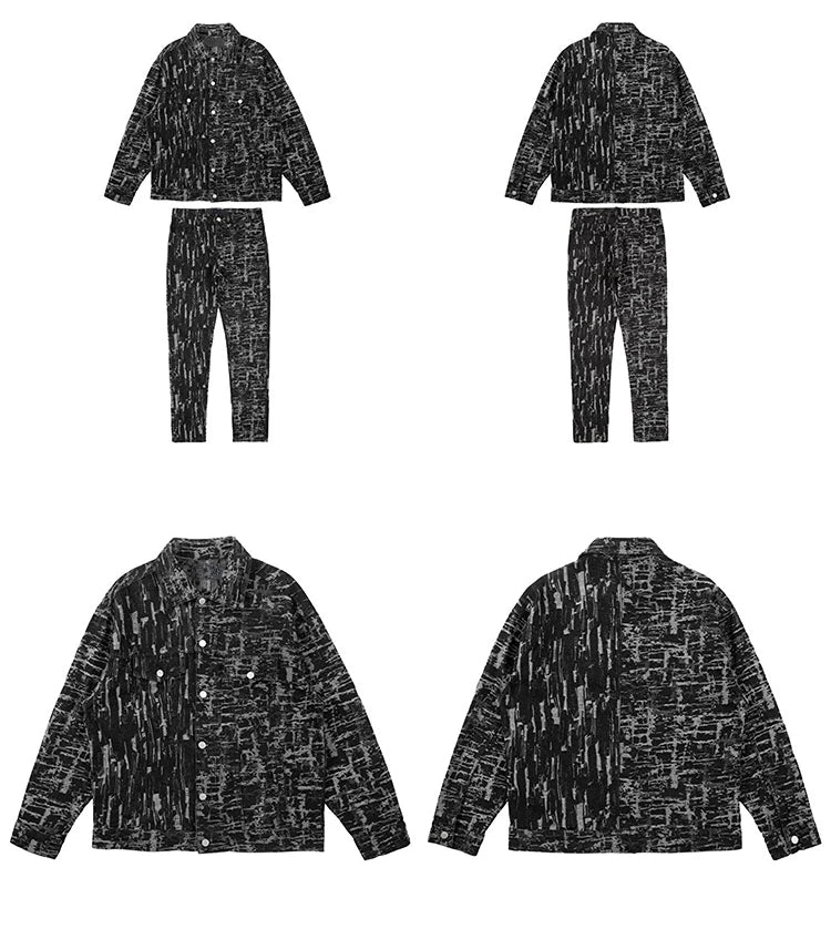 irregular scratched ripped holes denim jackets 2023 fashion turn down collar mens jean outerwear casual streetwear jeans nan  - variant style ae3a42 for streetwear fashion