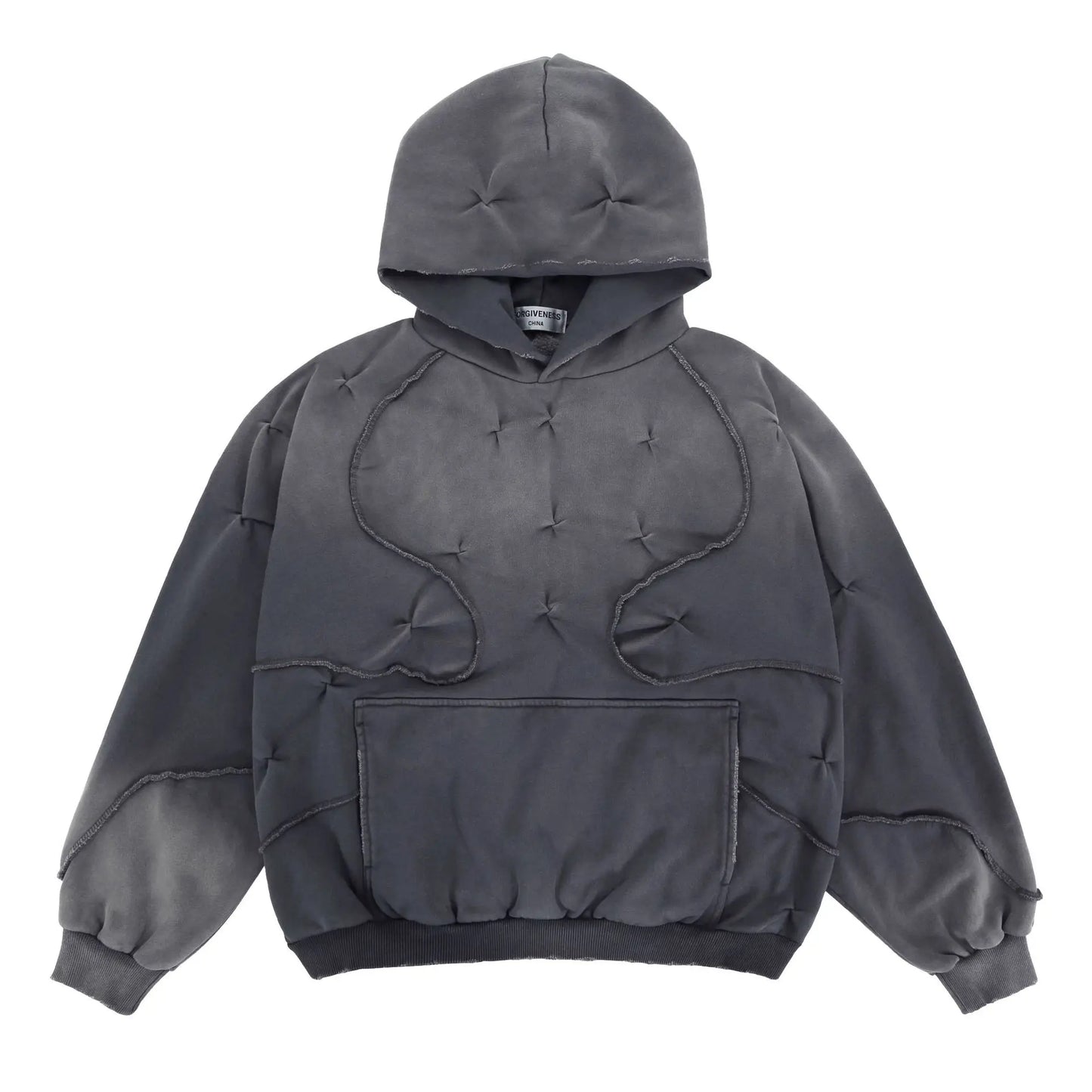 Hip-hop drip hoodie with cash stack and flex graphics