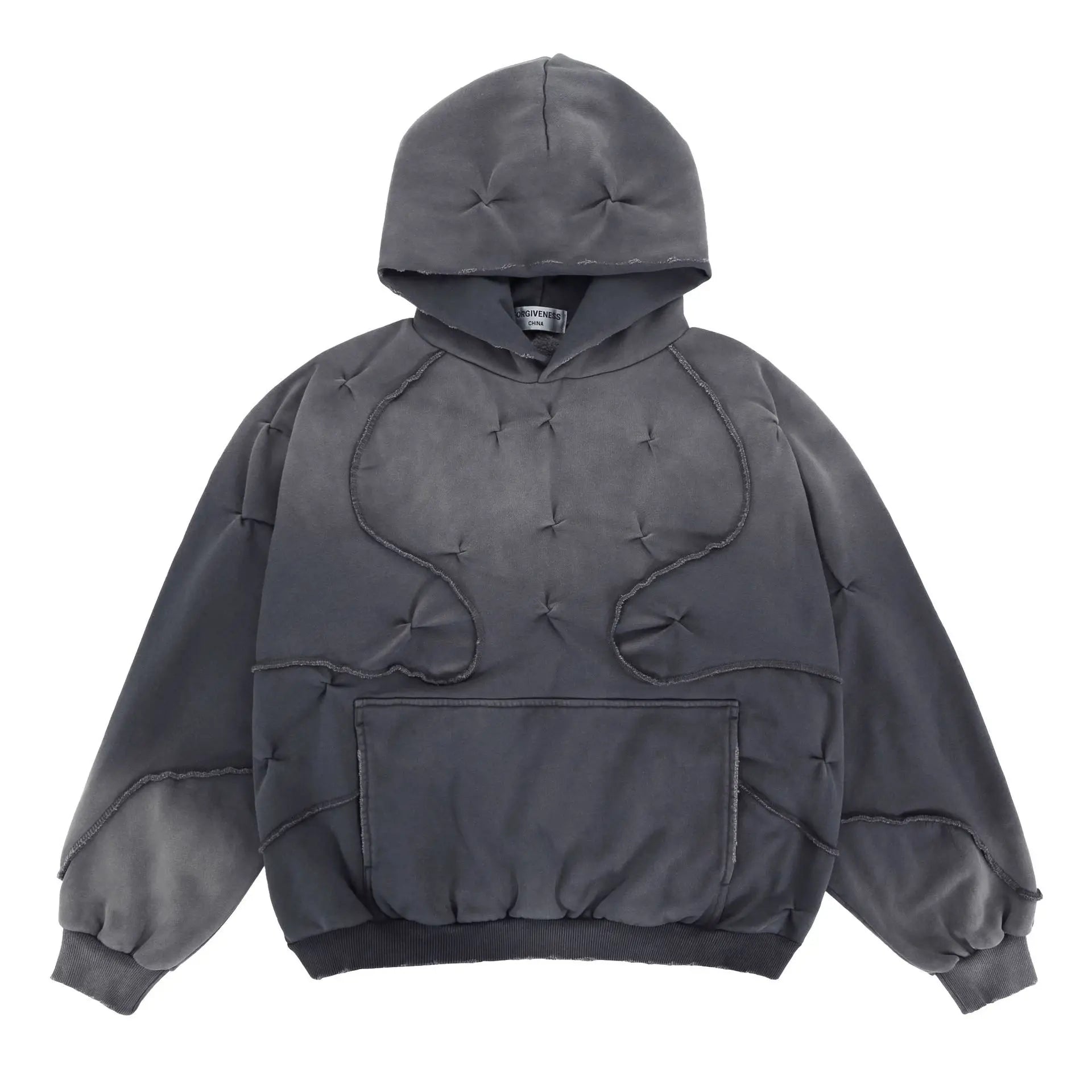 Hip-hop drip hoodie with cash stack and flex graphics