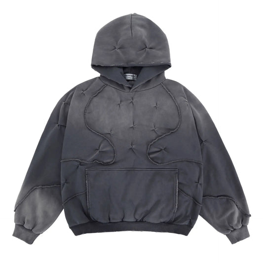 Hip-hop drip hoodie with cash stack and flex graphics