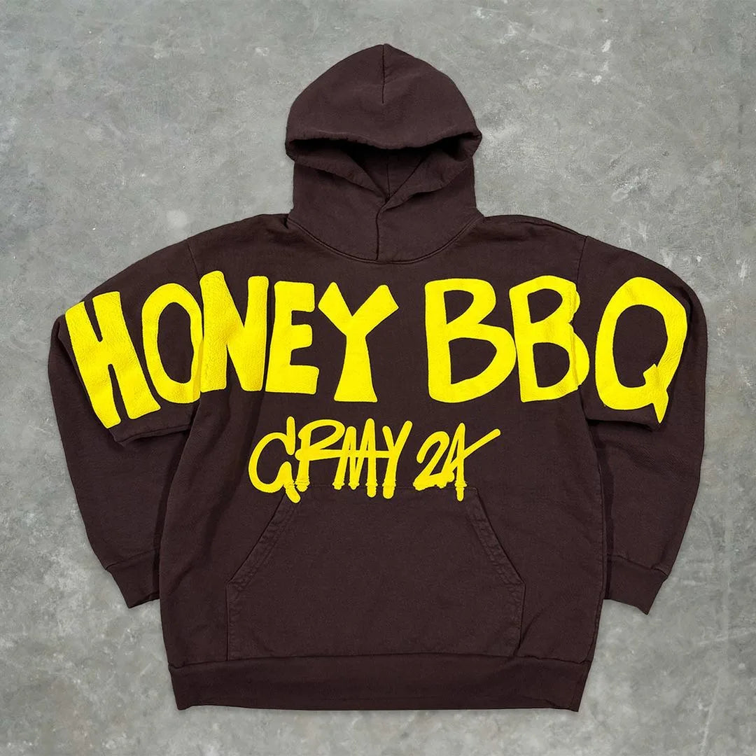 Y2k Pullover Print Pattern Long Sleeved Hoodie Hoodie Clothing Vintage Street Rap Trend Wear High Street
