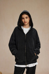 Batik Fleece Zippered Hoodie | Skatercore Style Hoodie