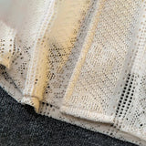 Mens Hollow Lace Elegant Short Sleeve Lazy Style Casual Breathable Personality Hollow Design Thin Shirt Unisex 2024 Summer New