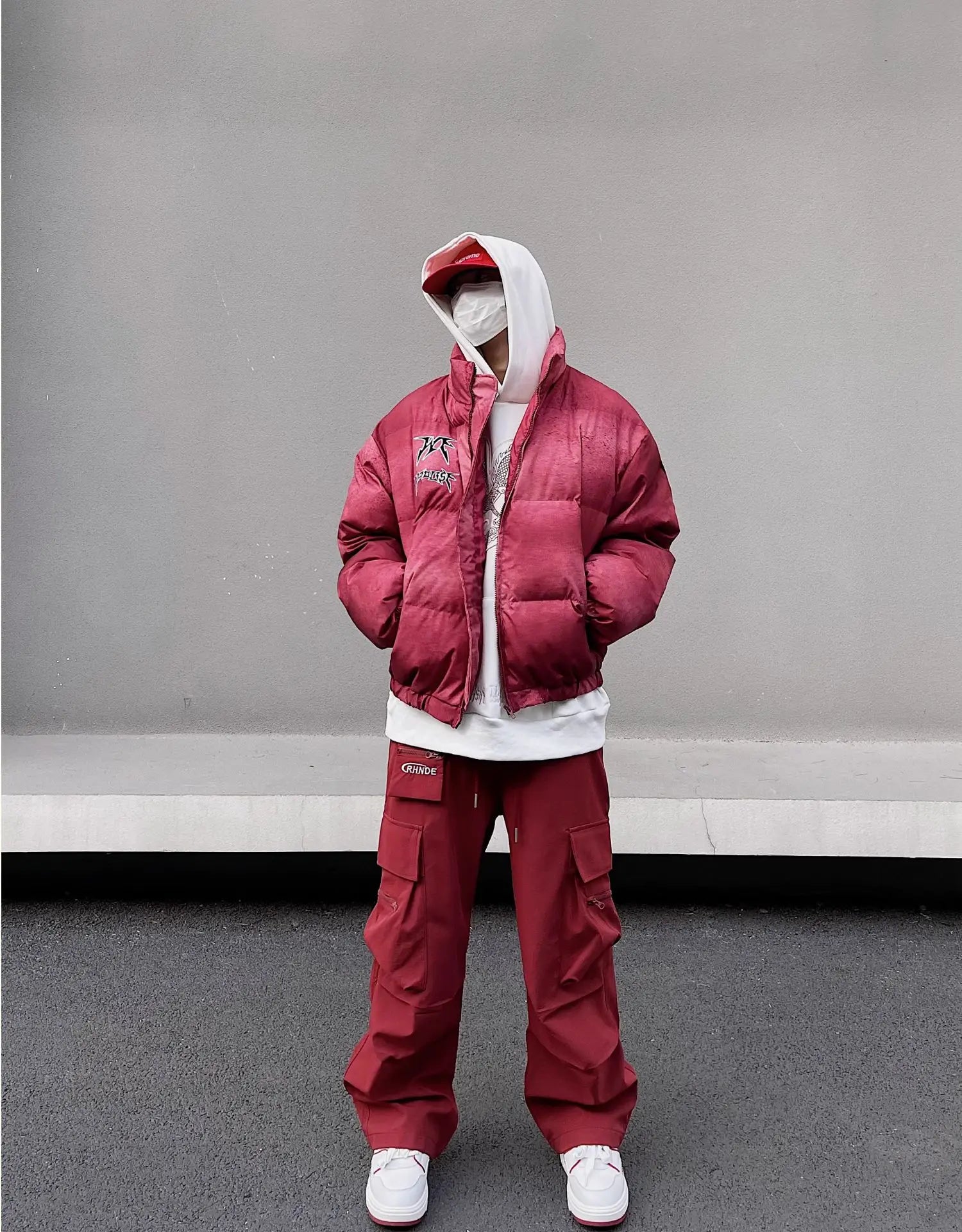 fashion loose streetwear cargo pant unisex casual multi pocket wide legs drewstring trousers hip hop joggers mens baggy pants unique joggers style 5060