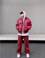 fashion loose streetwear cargo pant unisex casual multi pocket wide legs drewstring trousers hip hop joggers mens baggy pants unique joggers style 5060