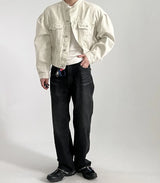 leather panel jacket, streetwear for men, men's streetwear fashion, oversized urban jacket, high quality cold-weather coat