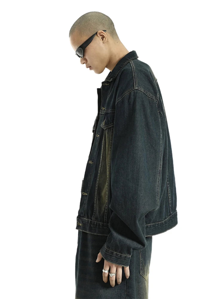 retro washed harajuku denim jacket and coat mens fashion hip hop jeans loose outerwear new casual streetwear baggy jackets mu - variant style e60145 for streetwear fashion