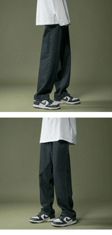 lappster men black baggy jeans streetwear 2023 harajuku casual straight pants male loose streetwear white graphic denim pants unique jeans style 2559
