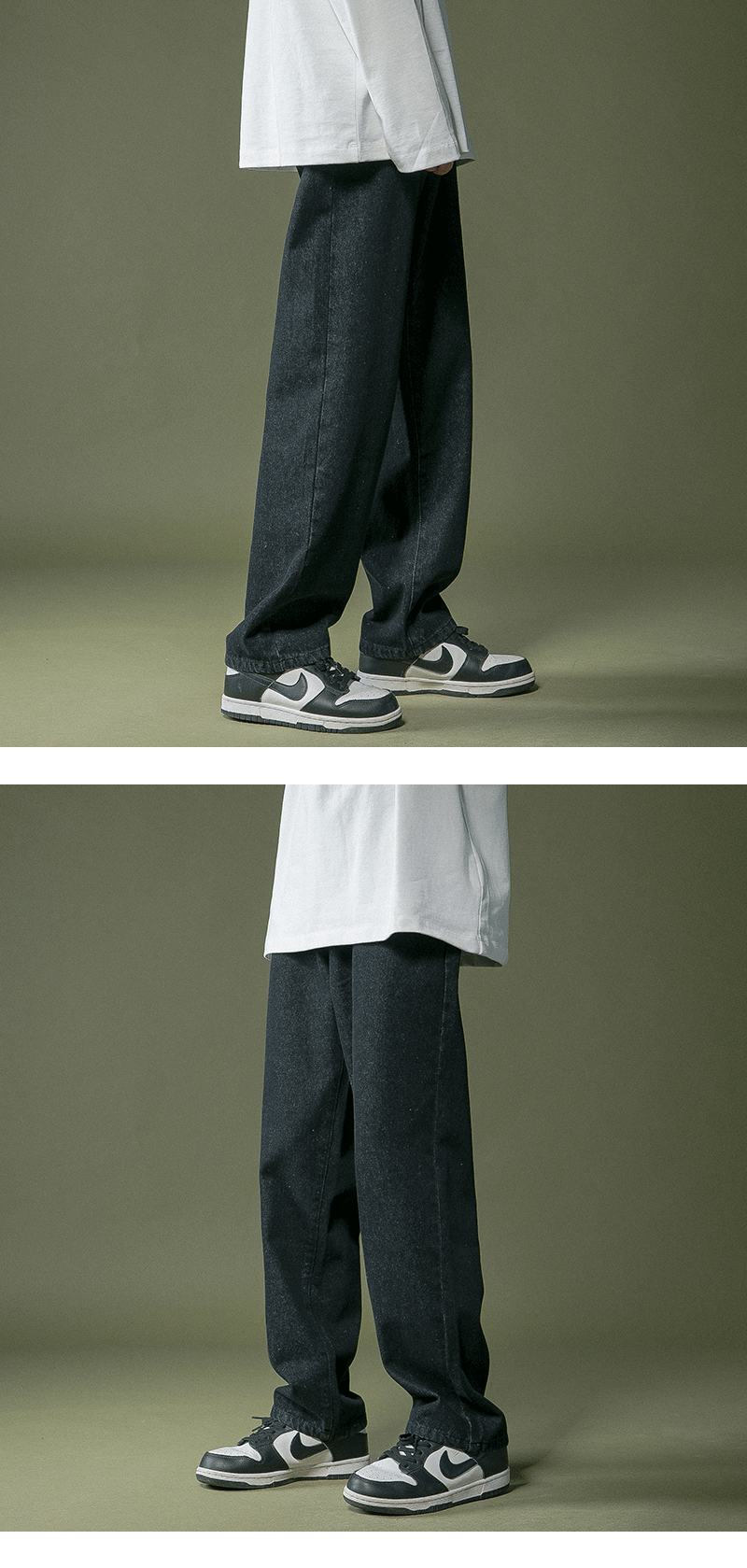 lappster men black baggy jeans streetwear 2023 harajuku casual straight pants male loose streetwear white graphic denim pants unique jeans style 2559