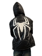 Cyberpunk Shirt – Spider Embroidery Hooded Coton Padded Jacket And Coat Mens – Streetwear Fashion for Men & Women
