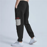 rainbowtouches new mens sports cargo pants loose fittness trousers drawstring hip hop casual fashion harajuku men pants unique cargo style 2982