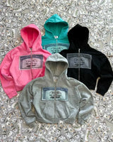 Printed Personalized Patterns Street Style Street Hooded Cardigan Long