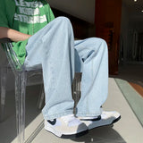 4 colors baggy jeans men fashion casual wide leg jeans men streetwear loose hip hop straight denim pants mens trousers m 2xl unique jeans style 4025