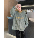 grunge street bomber, modern fit for men, oversized fit