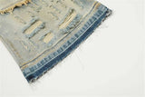 mens fashion ripped jeans blue straight baggy jeans trousers luxury loose casual distressed denim pants male unique jeans style 6060