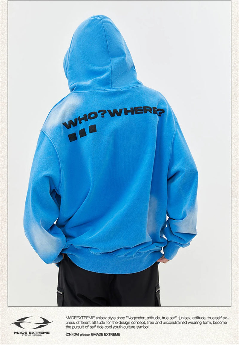 2023 Hip Hop Hoodie Streetwear Unisex Sweatshirt Letter Graphic Haraju