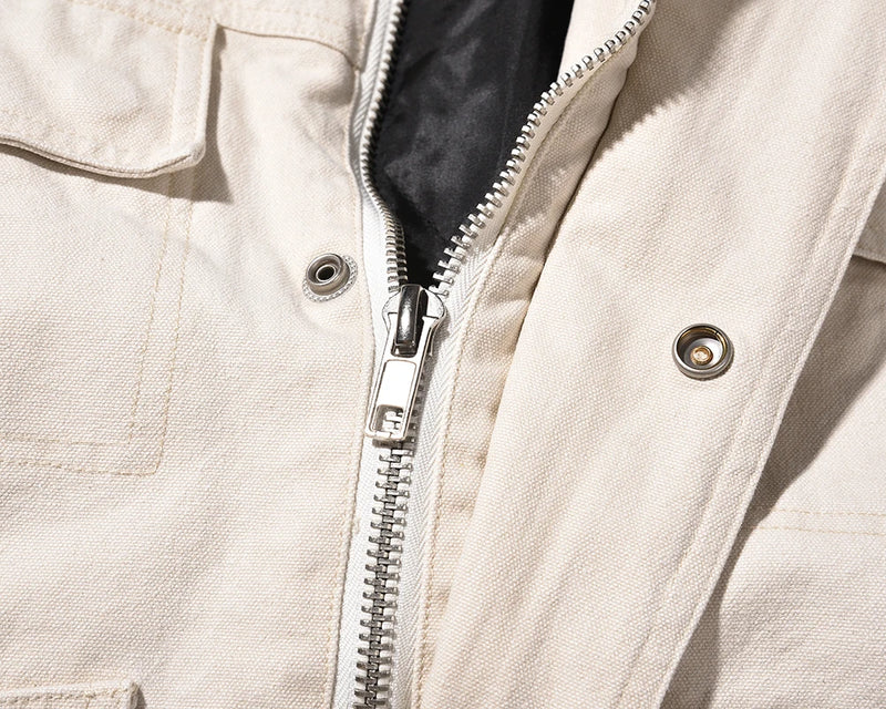 Minimalist streetwear fleece high fashion parka vintage