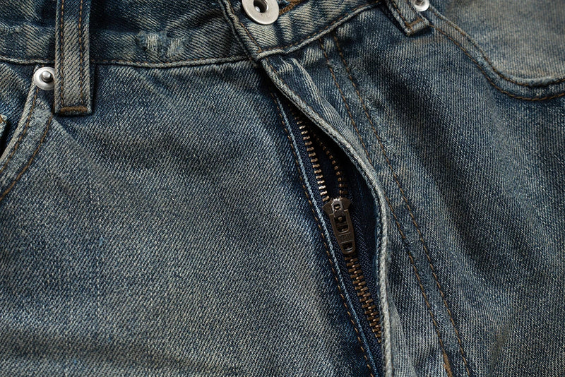 Harajuku Streetwear Washed Dirty Baggy Blue Jeans for Men and Women Straight Vintage Casual Denim Trousers Ropa Hombre Cargos
