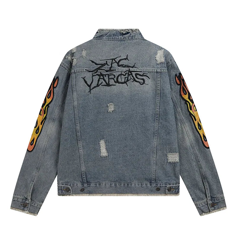 Vintage windbreaker bomber fleece high fashion graffiti