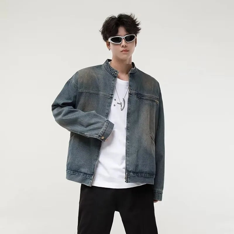 checkered varsity coat, layered streetwear look, trendy