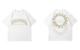 Vaporwave Aesthetic print tee – Mens Tshirt Streetwear Hip Hop Embroidery Letters Cotton Loo
