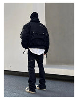 retro washed denim jean pants 2023 new casual zipper open loose straight jeans hip hop y2k pants mens jeans streetwear joggers unique joggers style 4207