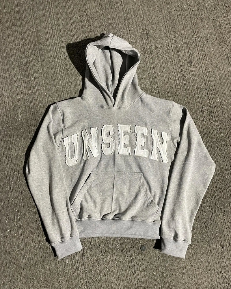 Y2k Round Neck Long Sleeved Hoodie Streetwear Oversized Hip-Hop Vintage Punk Embroidery Sweatshirt Winter Fall School Oot Outfit