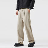 simple casual pants mens spring autumn loose fashion straight wide leg plus size pants cityboy streetwear trousers unique default style 2264
