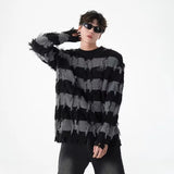varsity flame knitwear, statement sweater, cozy knitwear for men, oversized grunge aesthetic winter top