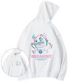 Breakout Cattle Harajuku Prints Mens Pullover Hoodies Casual Loose Sweatshirt