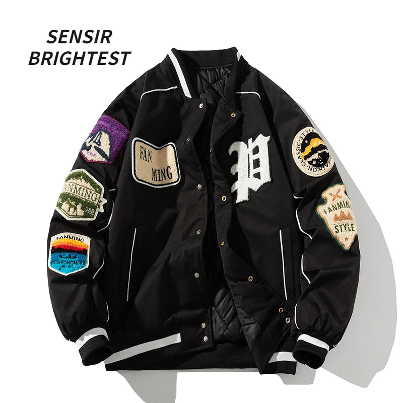 techwear bomber jacket, urban fashion, men's streetwear fashion, oversized urban jacket, high quality cold-weather coat