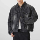 panel varsity outerwear, 2025 trend, for men, fall streetwear outfit, oversized style, layered fashion, modern aesthetic, graphic detail