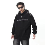 mens autumn hoodie set oversized high street hooded pullover hip hop straight leg jeans 2 piece 2023 street couple fashion suit unique jeans style 4661