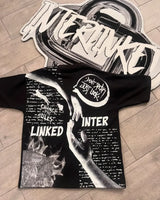 American High Street Retro Fashion Cartoon Letter Printed Short-sleeved Tops Women Y2k Goth Rock Casual Oversized T-shirts Men