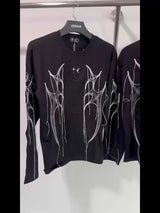 Vaporwave Fashion – New Arrival 2024 Men Thug Club Tassels T Shirts T Shirt – Edgy Streetwear for All Genders