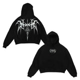 Oversized rap culture hoodie with throwback aesthetic