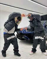 casual hip hop y2k jeans print letters straight wide legs black baggy jeans men and women fashion punk denim pants streetwear unique jeans style 891
