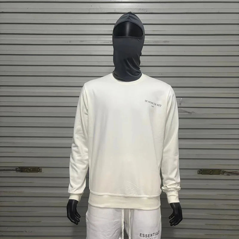 Black Rice White Ih Nom Uh Nit Hoodies Gold Necklace Masked Men Printi