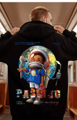 Autumn Anime Astronaut Boy Print Hoodie Sweatshirts Hombre Oversized