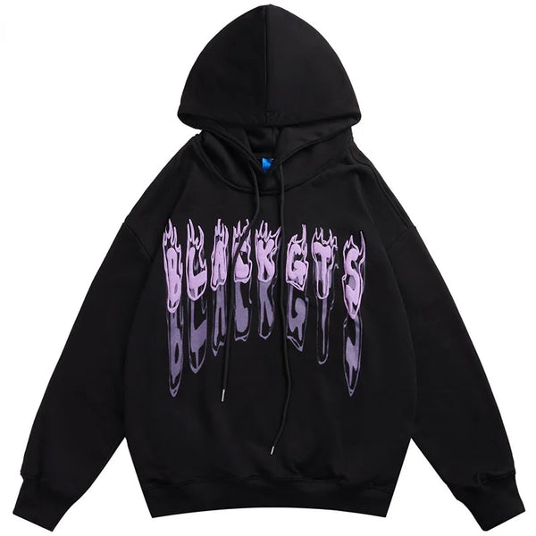 Hoodie Sweatshirt Streetwear Hip Hop Graphic Letter Print Punk Gothic