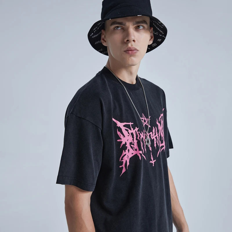 Trapwear Shirt – Rainbowtouches Punk T Shirt 2022 Half Sleeveunisex High Stre – Modern Streetwear for Everyone