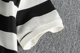 Trapwear Graphic tee – Summer Striped Polo T Shirt Mens New Retro Trend Washed Elas