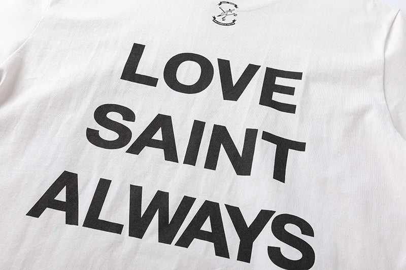 Vaporwave Streetwear – New Saint T Shirts Men Woman High Quality Casual Loose Angel – Urban Streetwear for Men & Women