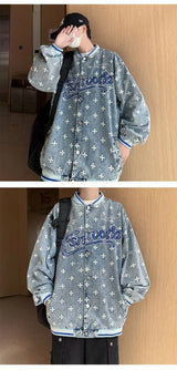 leather varsity jacket, cold weather layer, hip hop