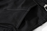 functional multi pockets overalls pantalones hombre baggy mens black cargo pants y2k streetwear loose baggy trousers oversized unique cargo style 895