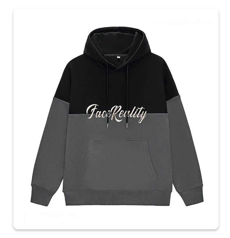 skatercore graphic tee featuring rainbowtouches hoodies men unisex high street fashion vintage hip hop patchwork hoodie street wear unisex winter mens hoodie