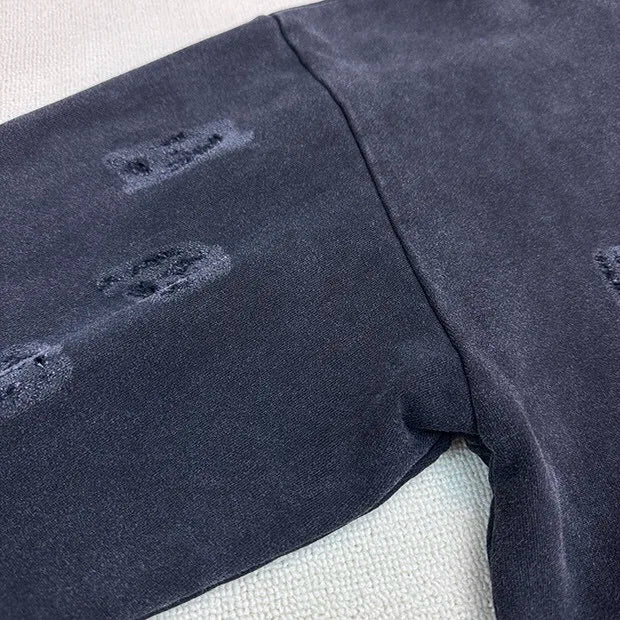 Urban darkwear hoodie with sci-fi-inspired matrix print