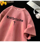 Gothic Broken heart – American Summer Trendy Men And Women Loose Personality Lette