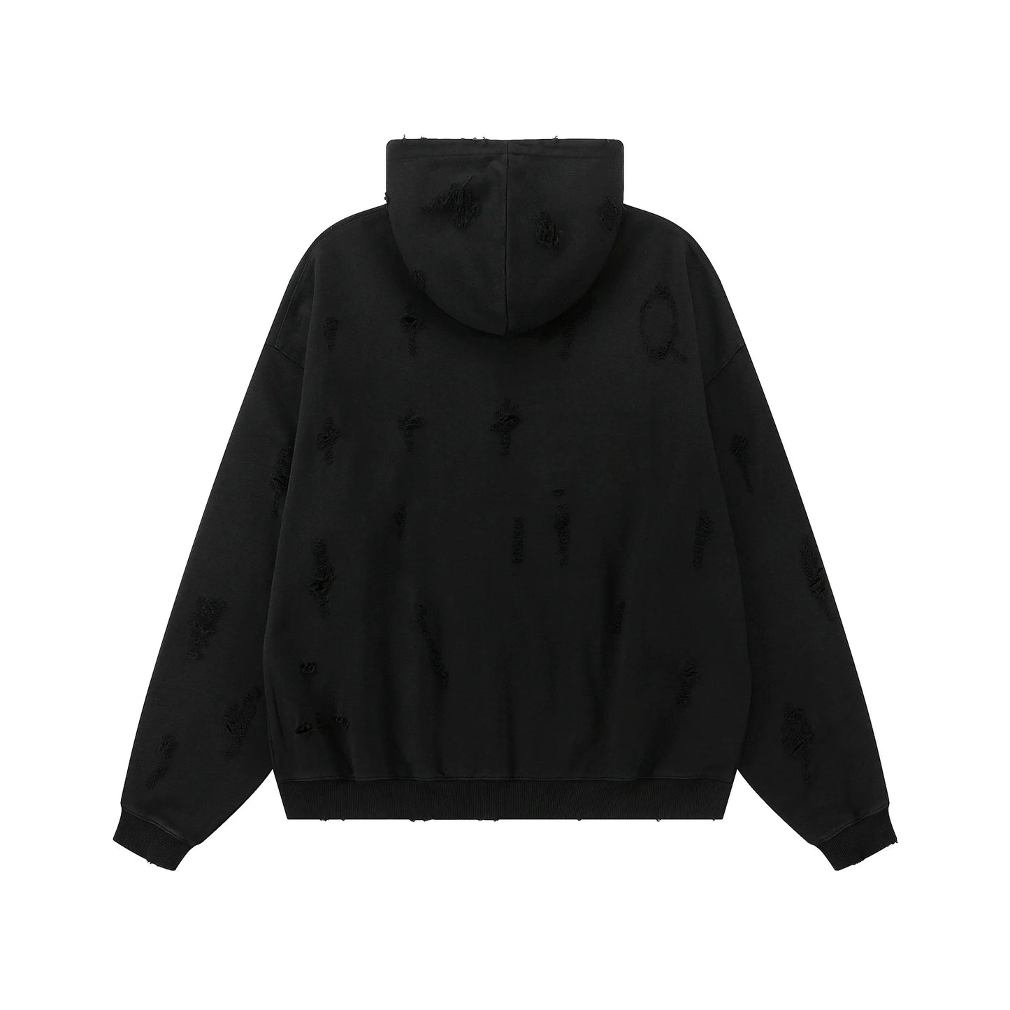 New 2023 Luxury Men Undermycar Wash Old Holes Gentleman Hoodies Hoody