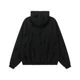 New 2023 Luxury Men Undermycar Wash Old Holes Gentleman Hoodies Hoody